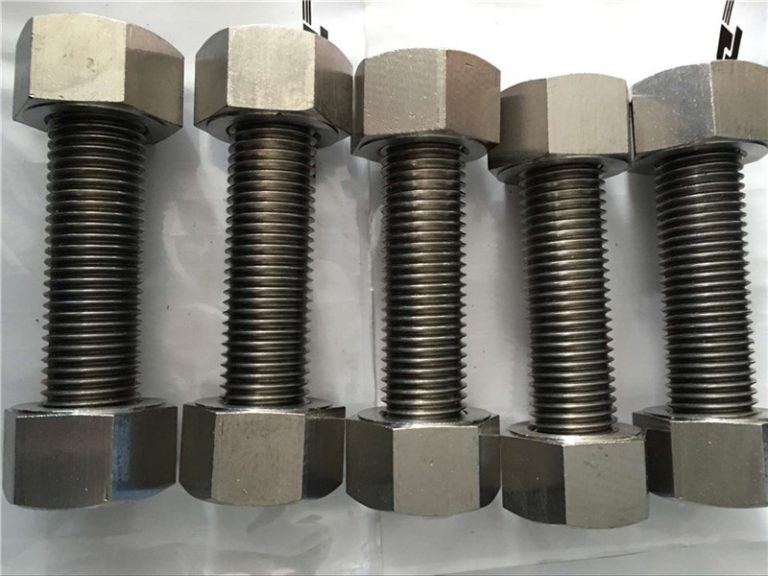 镍合金400 en2.4360全螺纹杆，带螺母紧固件